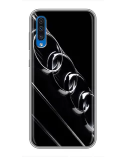 Чехол для Samsung Galaxy A50 2019 (A505F) с картинкой «Audi — абстрактные кольца»