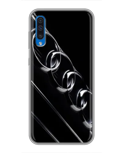 Чехол для Samsung Galaxy A50 2019 (A505F) с картинкой «Audi — абстрактные кольца» Чехол для Samsung Galaxy A50 2019 (A505F) с картинкой «Audi — абстрактные кольца»