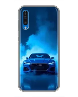 Чехол для Samsung Galaxy A50 2019 (A505F) с картинкой «Audi — голубая энергия»