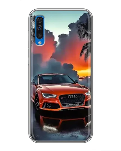 Чехол для Samsung Galaxy A50 2019 (A505F) с картинкой «Audi — закат» Чехол для Samsung Galaxy A50 2019 (A505F) с картинкой «Audi — закат»