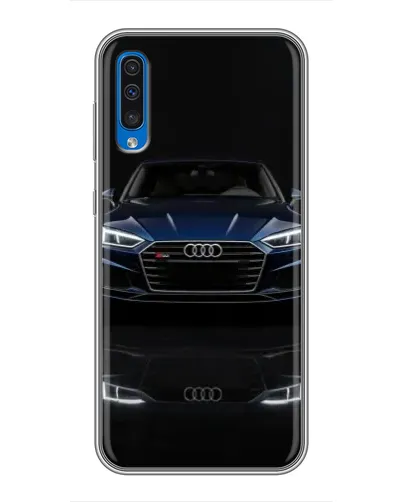 Чехол для Samsung Galaxy A50 2019 (A505F) с картинкой «Audi — ночное отражение» Чехол для Samsung Galaxy A50 2019 (A505F) с картинкой «Audi — ночное отражение»