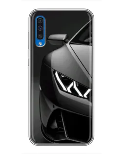 Чехол для Samsung Galaxy A50 2019 (A505F) с картинкой «Lamborghini фары детализация»
