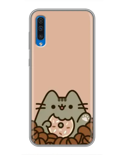 Чехол для Samsung Galaxy A50 2019 (A505F) с картинкой «Кофейный Пушин» Чехол для Samsung Galaxy A50 2019 (A505F) с картинкой «Кофейный Пушин»