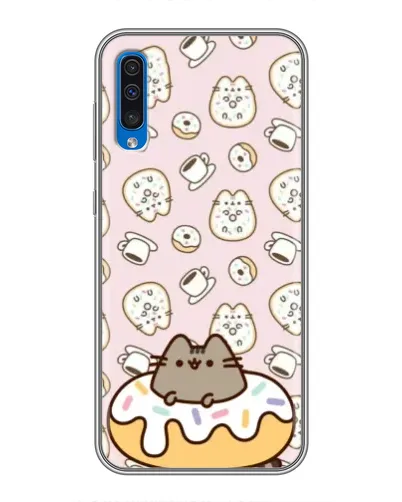 Чехол для Samsung Galaxy A50 2019 (A505F) с картинкой «Пушин на пончике» Чехол для Samsung Galaxy A50 2019 (A505F) с картинкой «Пушин на пончике»