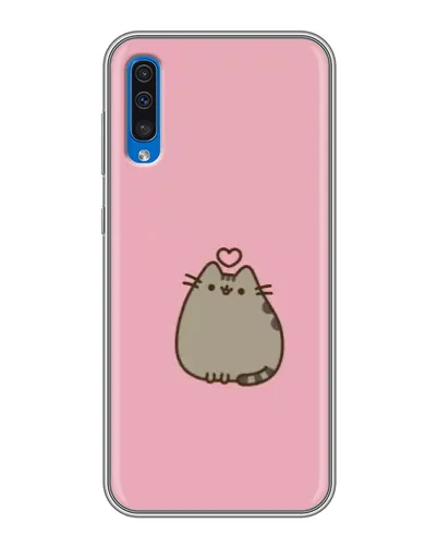 Чехол для Samsung Galaxy A50 2019 (A505F) с картинкой «Pusheen сердце» Чехол для Samsung Galaxy A50 2019 (A505F) с картинкой «Pusheen сердце»