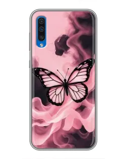Чехол для Samsung Galaxy A50 2019 (A505F) с картинкой «Бабочка в дыму»