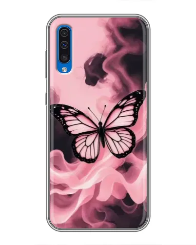 Чехол для Samsung Galaxy A50 2019 (A505F) с картинкой «Бабочка в дыму»