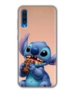 Чехол для Samsung Galaxy A50 2019 (A505F) с картинкой «Стич ест шоколад» Чехол для Samsung Galaxy A50 2019 (A505F) с картинкой «Стич ест шоколад»