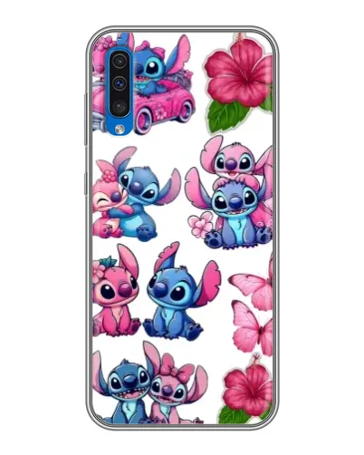 Чехол для Samsung Galaxy A50 2019 (A505F) с картинкой «Стикеры Stitch и Angel» Чехол для Samsung Galaxy A50 2019 (A505F) с картинкой «Стикеры Stitch и Angel»