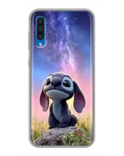 Чехол для Samsung Galaxy A50 2019 (A505F) с картинкой «Стич на рассвете» Чехол для Samsung Galaxy A50 2019 (A505F) с картинкой «Стич на рассвете»