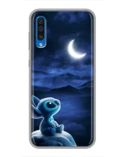 Чехол для Samsung Galaxy A50 2019 (A505F) с картинкой «Лунная ночь Стича» Чехол для Samsung Galaxy A50 2019 (A505F) с картинкой «Лунная ночь Стича»