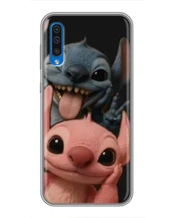 Чехол для Samsung Galaxy A50 2019 (A505F) с картинкой «Стич и Ангел» Чехол для Samsung Galaxy A50 2019 (A505F) с картинкой «Стич и Ангел»