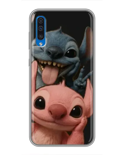 Чехол для Samsung Galaxy A50 2019 (A505F) с картинкой «Стич и Ангел» Чехол для Samsung Galaxy A50 2019 (A505F) с картинкой «Стич и Ангел»