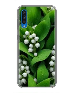 Чехол для Samsung Galaxy A50 2019 (A505F) с картинкой «Ландыши в зелени»