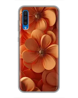 Чехол для Samsung Galaxy A50 2019 (A505F) с картинкой «Оранжевый макро цветок»