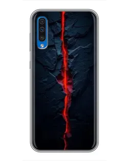 Чехол для Samsung Galaxy A50 2019 (A505F) с картинкой «Kрасная лавовая трещина»