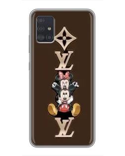 Чехол для Samsung Galaxy A51 5G (A516) с картинкой «LV и Микки Маус»