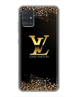 Чехол для Samsung Galaxy A51 5G (A516) с картинкой «LV — золотые искры»
