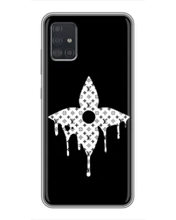 Чехол для Samsung Galaxy A51 5G (A516) с картинкой «Цветочная монограмма»