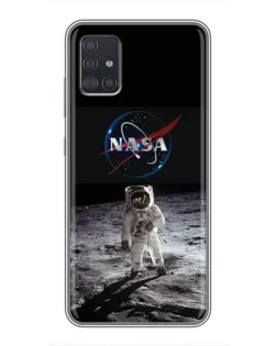 Чехол для Samsung Galaxy A51 5G (A516) с картинкой «Астронавт на Луне»