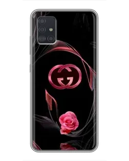 Чехол для Samsung Galaxy A51 5G (A516) с картинкой «Gucci — неоновая роза»