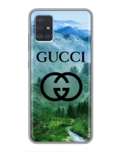Чехол для Samsung Galaxy A51 5G (A516) с картинкой «Gucci — горный пейзаж»
