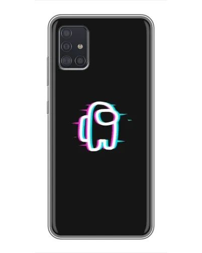 Чехол для Samsung Galaxy A51 5G (A516) с картинкой «Among Us неон»
