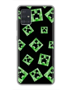 Чехол для Samsung Galaxy A51 5G (A516) с картинкой «Паттерн с криперами» Чехол для Samsung Galaxy A51 5G (A516) с картинкой «Паттерн с криперами»