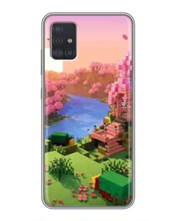Чехол для Samsung Galaxy A51 5G (A516) с картинкой «Розовое дерево Minecraft» Чехол для Samsung Galaxy A51 5G (A516) с картинкой «Розовое дерево Minecraft»