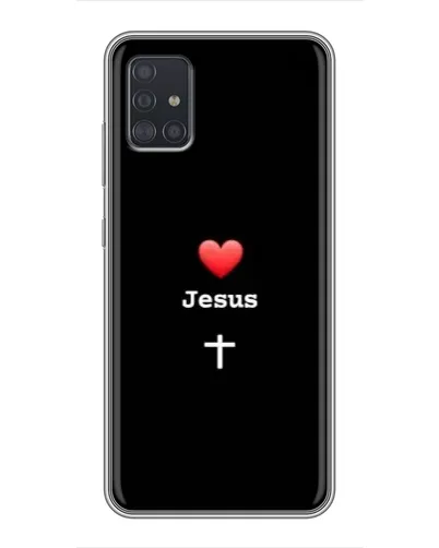 Чехол для Samsung Galaxy A51 5G (A516) с картинкой «Сердце - Jesus» Чехол для Samsung Galaxy A51 5G (A516) с картинкой «Сердце - Jesus»