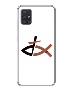 Чехол для Samsung Galaxy A51 5G (A516) с картинкой «Рыба и крест»