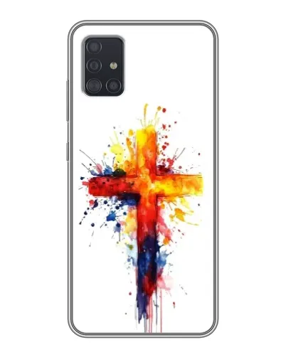 Чехол для Samsung Galaxy A51 5G (A516) с картинкой «Акварельный крест» Чехол для Samsung Galaxy A51 5G (A516) с картинкой «Акварельный крест»