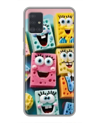 Чехол для Samsung Galaxy A51 5G (A516) с картинкой «Цветные губки»