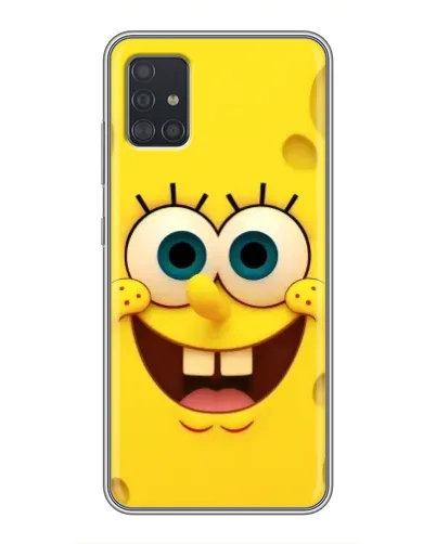 Чехол для Samsung Galaxy A51 5G (A516) с картинкой «Губка Боб улыбка»