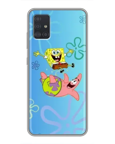 Чехол для Samsung Galaxy A51 5G (A516) с картинкой «Спанч Боб и Патрик»