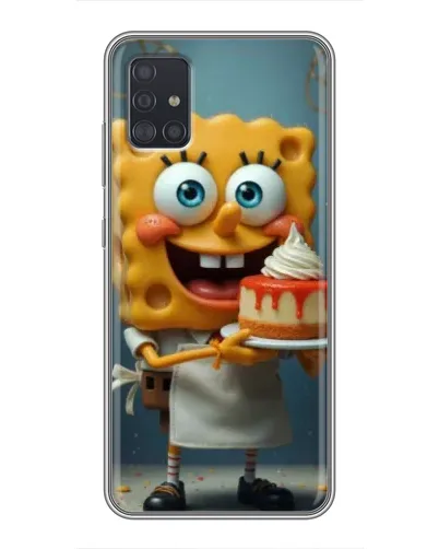 Чехол для Samsung Galaxy A51 5G (A516) с картинкой «Повар Спанч Боб»