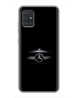 Чехол для Samsung Galaxy A51 5G (A516) с картинкой «Mercedes — абстрактные линии»