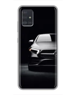Чехол для Samsung Galaxy A51 5G (A516) с картинкой «Свет фар Mercedes»
