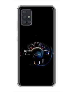 Чехол для Samsung Galaxy A51 5G (A516) с картинкой «Салон Audi — руль» Чехол для Samsung Galaxy A51 5G (A516) с картинкой «Салон Audi — руль»