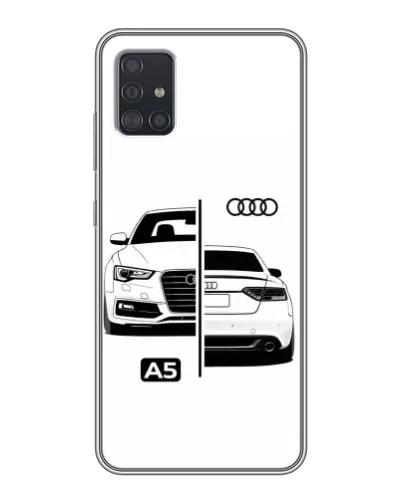 Чехол для Samsung Galaxy A51 5G (A516) с картинкой «Audi — контрастный дизайн» Чехол для Samsung Galaxy A51 5G (A516) с картинкой «Audi — контрастный дизайн»