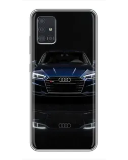 Чехол для Samsung Galaxy A51 5G (A516) с картинкой «Audi — ночное отражение» Чехол для Samsung Galaxy A51 5G (A516) с картинкой «Audi — ночное отражение»