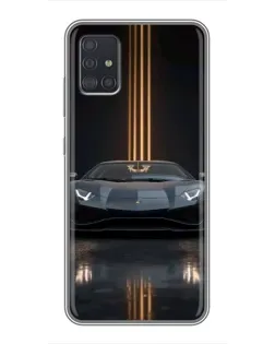 Чехол для Samsung Galaxy A51 5G (A516) с картинкой «Lamborghini золотые линии» Чехол для Samsung Galaxy A51 5G (A516) с картинкой «Lamborghini золотые линии»
