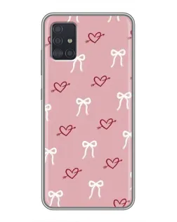 Чехол для Samsung Galaxy A51 5G (A516) с картинкой «Сердца и банты» Чехол для Samsung Galaxy A51 5G (A516) с картинкой «Сердца и банты»