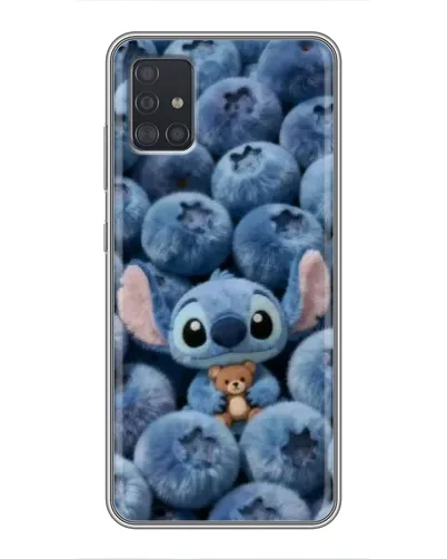 Чехол для Samsung Galaxy A51 5G (A516) с картинкой «Стич и голубика»