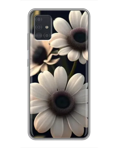 Чехол для Samsung Galaxy A51 5G (A516) с картинкой «Белые маргаритки макро»