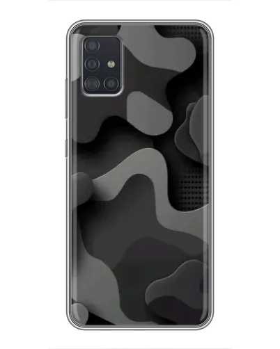 Чехол для Samsung Galaxy A51 5G (A516) с картинкой «Темный абстрактный камуфляж»