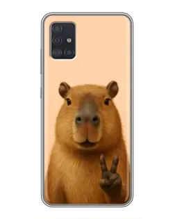 Чехол для Samsung Galaxy A51 5G (A516) с картинкой «Капибара виктория» Чехол для Samsung Galaxy A51 5G (A516) с картинкой «Капибара виктория»