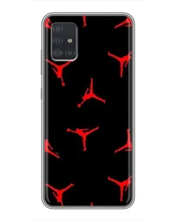 Чехол для Samsung Galaxy A51 (A515) с картинкой «Jordan Red Pattern»