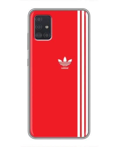 Чехол для Samsung Galaxy A51 (A515) с картинкой «Красный минимализм Adidas» Чехол для Samsung Galaxy A51 (A515) с картинкой «Красный минимализм Adidas»