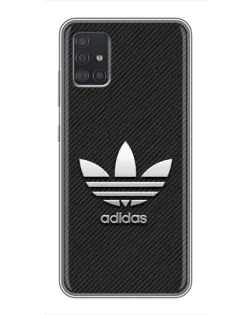 Чехол для Samsung Galaxy A51 (A515) с картинкой «Adidas Карбоновая текстура»